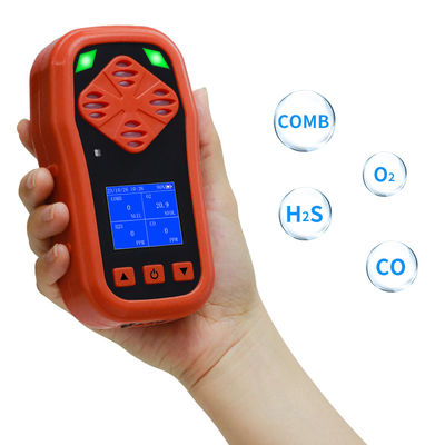 Ya-CDX4 CE FCC Precio de fábrica 4 en 1 detector de gas portátil multi gas O2 CO LEL H2S alarma de monitoreo de gas