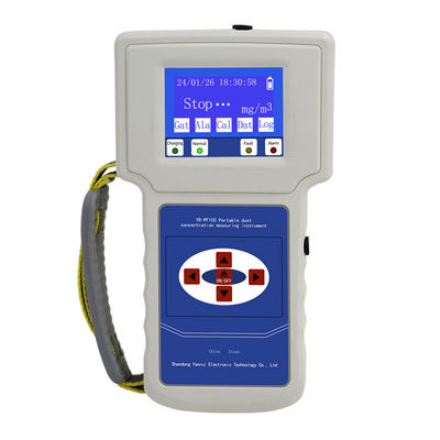 Contador portátil de concentración de polvo PM2.5 PM1.0 PM10 Monitor de partículas de aire