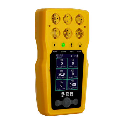 BTQ-YA-C100FT Detector de gas portátil Co O2 H2S LEL Analista de gas múltiple