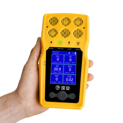 Yaoan 6 en 1 detectores de gas portátiles múltiples monitor 700g BTQ-YA-C100FT-6