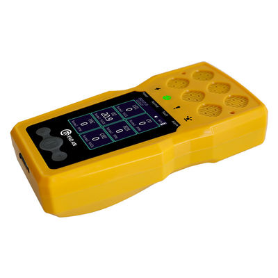 Certificación CE FCC 6 en 1 Monitor de gas múltiple por Yaoan O2 CO H2S LEL VOC CO2 recarga USB