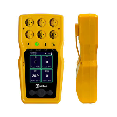 Detector de gas portátil de 4 metros Lel, Co, H2s, analizador de gas O2