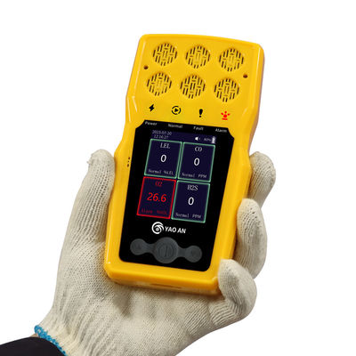 Analista de gas múltiple portátil 4 en 1 detector de gas múltiple con sensor de gas de respuesta rápida