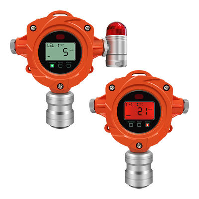 Detector de fugas de gas de GLP fijado industrial, detector de gas de etileno montado en la pared