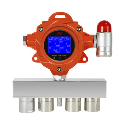 Detector de fugas de gas industrial inteligente multi montado en la pared IP67 207 * 214 * 84mm