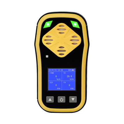 Analisadores de gas de H2S CO O2 LEL 4 en 1 Detector portátil de gas de metanol