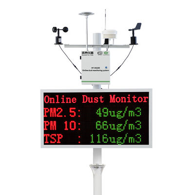 Sistema de monitoreo de polvo en tiempo real TSP Dispositivo de monitoreo de la calidad del aire PM2.5 PM10