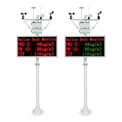 Sistema de monitoreo de partículas de polvo de calidad del aire PM0.3-PM10 Sistema de monitoreo de contaminación de almacenamiento de transferencia de datos