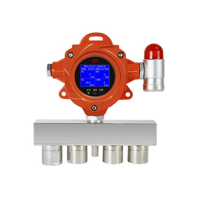 Detector fijo de gases múltiples EX O2 CH4 CO2 CO SO2 Sensor de gases Detector de ozono 6 en 1 Analisadores de gases