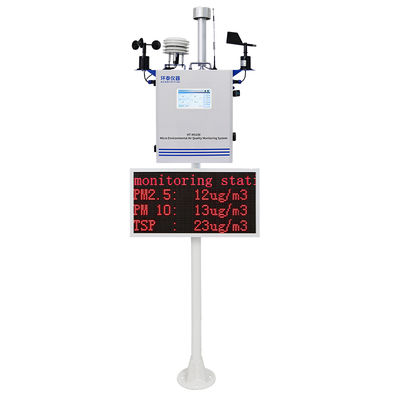 HT-MS100 Sistema de Monitoreo de Calidad del Aire AQMS en Línea Medición de Parámetros Ambientales Sistema de Monitoreo de Pm2.5 PM10