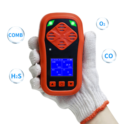 Venta caliente Multi 4 en 1 detector de gas 4 Unidad analizador de gas Co/co2 CH4 LEL CO H2S O2 portátil Nh3 Amoniam Meter